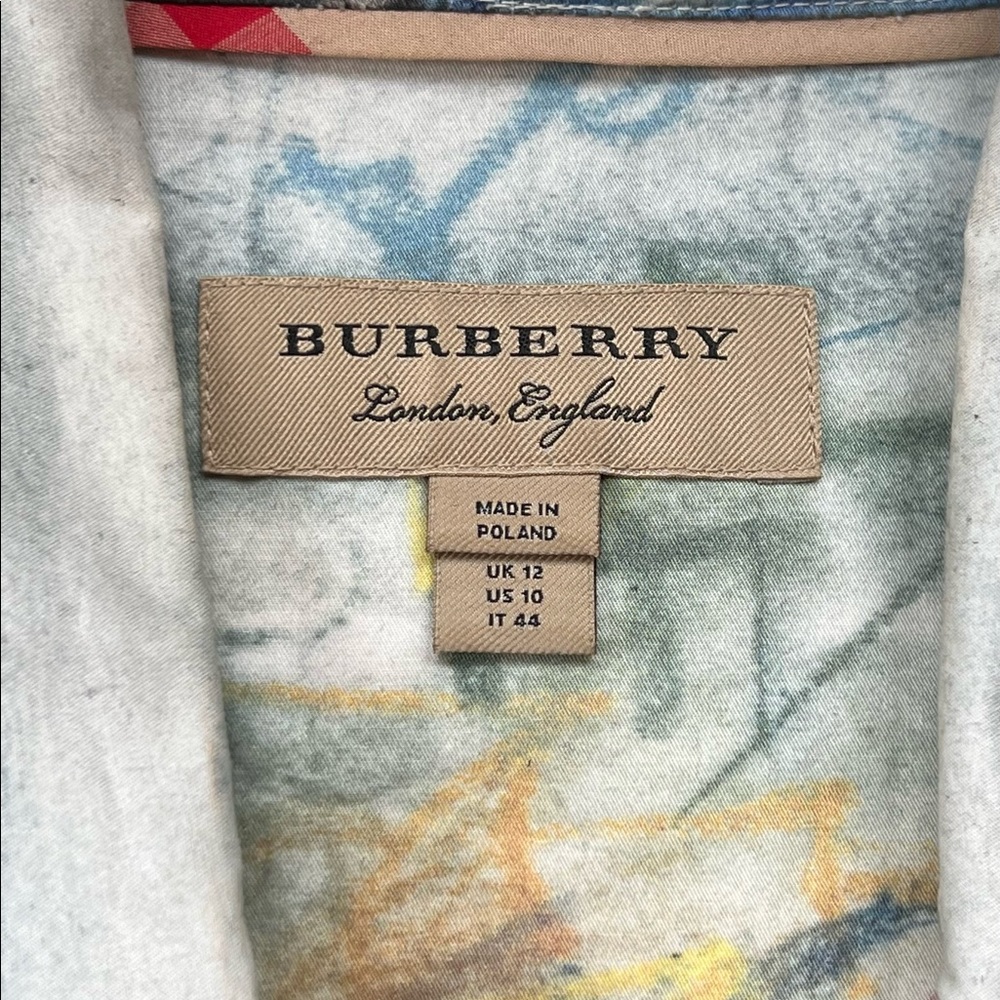Burberry Lobelia Multicolored Bow Blouse Top Shirt - Picture 10 of 12